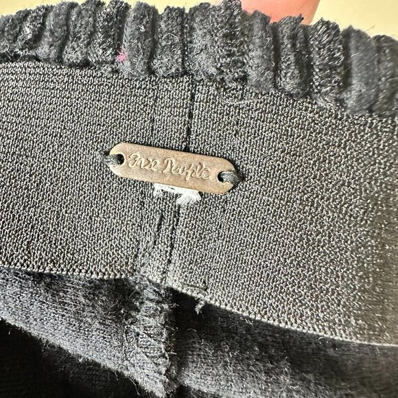FREE PEOPLE Velour Corduroy Pull On Flare Pants Size Small - Picture 8 of 12